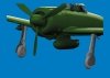 Eduard 6481174 A6M undercarriage legs PRINT for EDUARD 1/48